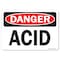 Signmission Safety Sign, OSHA Danger, 7" Height, 10" Width, Acid, Landscape OS-DS-D-710-L-19264 - alternate 1